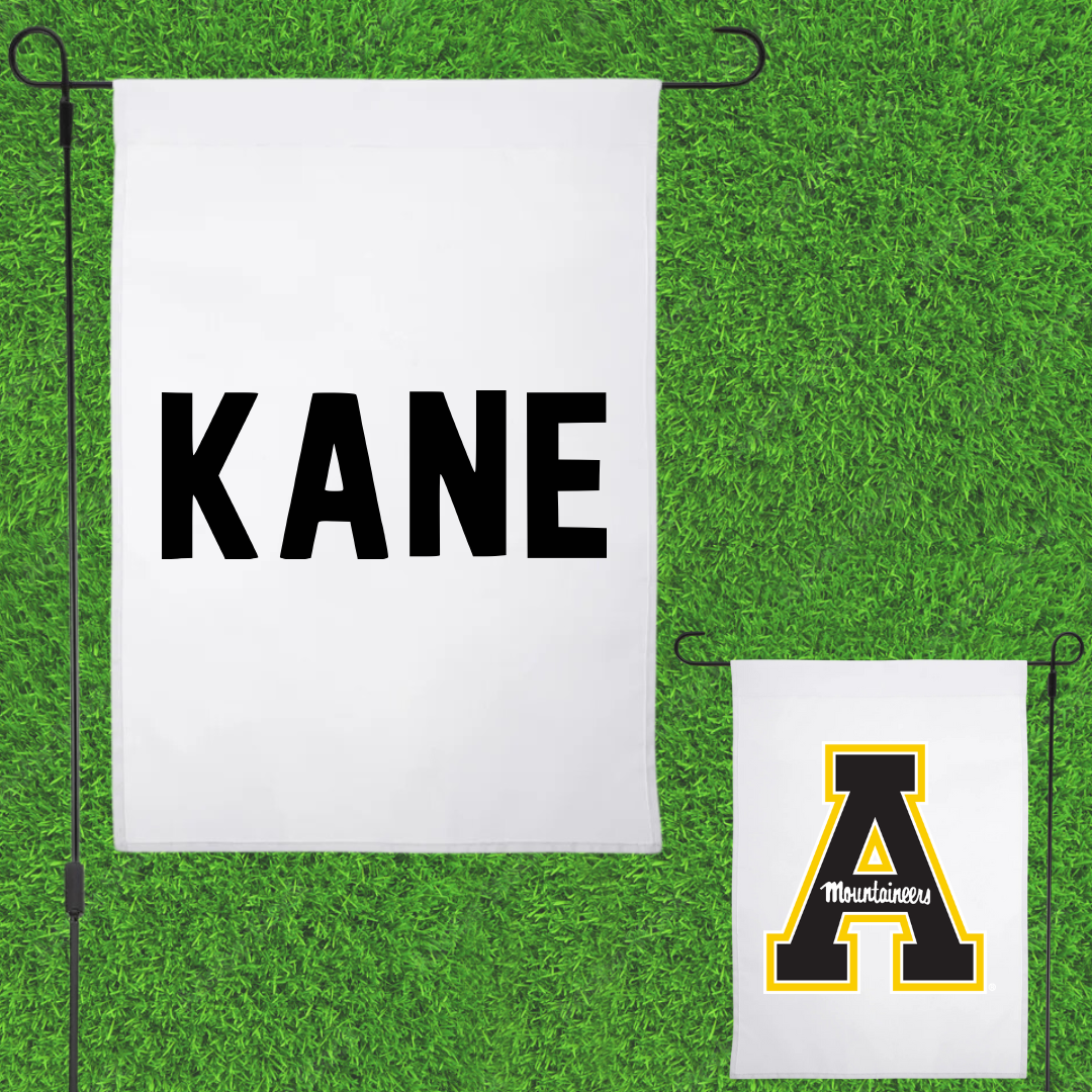 Appalachian State University TF and XC White Garden Flag - Karsyn Kane