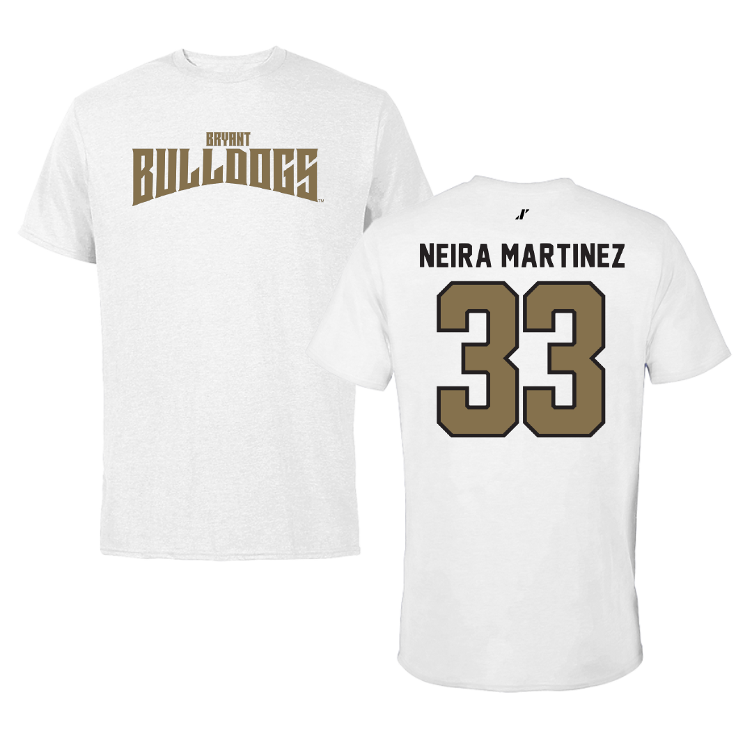 Bryant University Basketball White Classic Tee - #33 Marta Neira Martinez