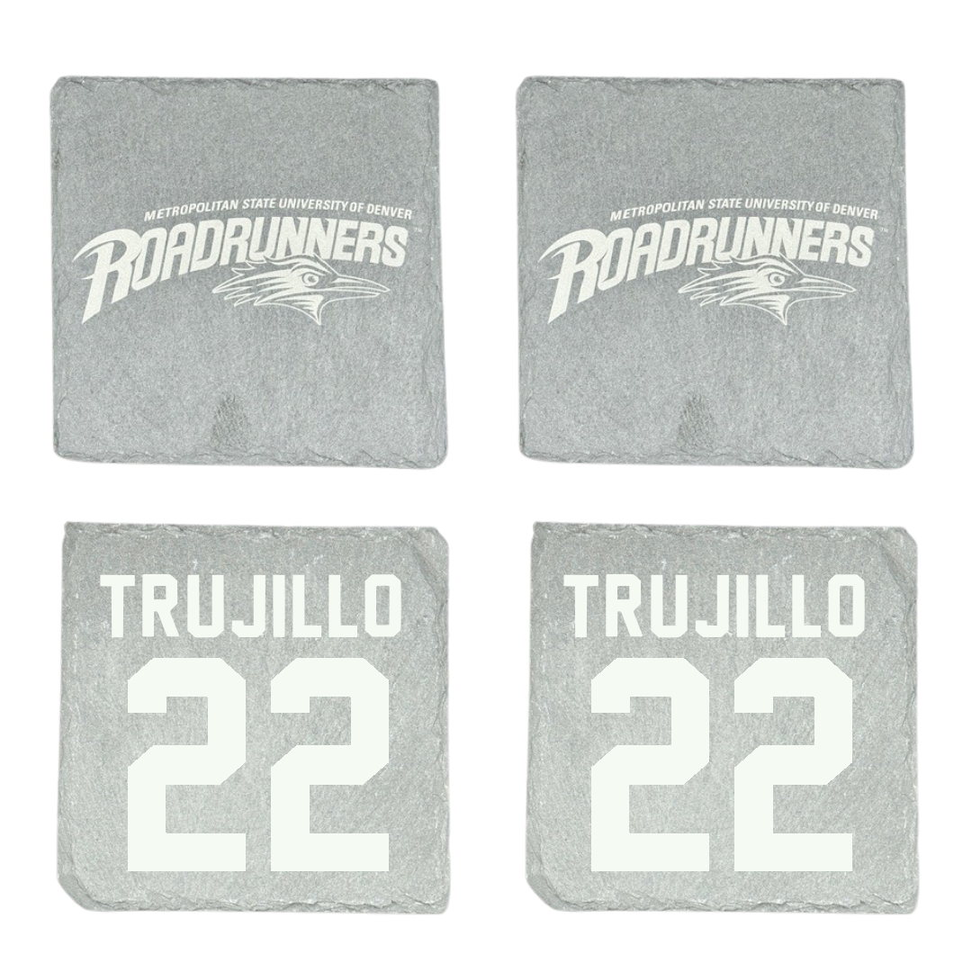 Metropolitan State University of Denver Basketball Stone Coaster (4 Pack)  - #22 Lex Trujillo
