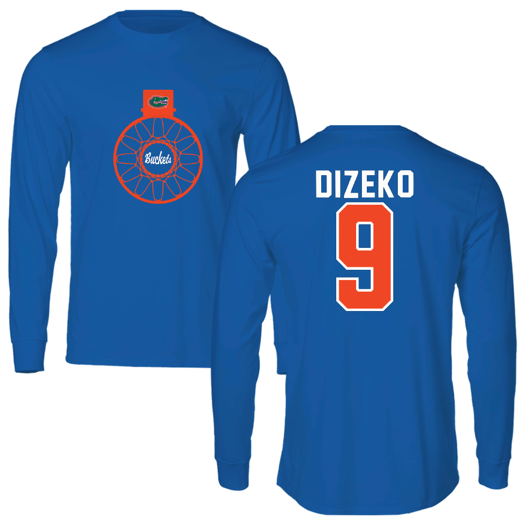 University of Florida Basketball Blue Buckets Long Sleeve - #9 Alexia Dizeko