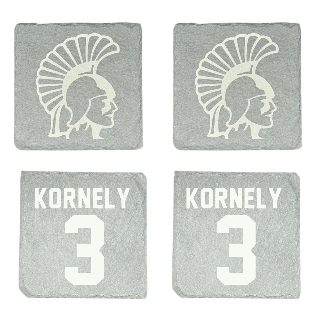 Winona State University Volleyball Stone Coaster (4 Pack)  - #3 Kenna Kornely