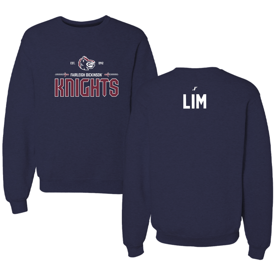 Fairleigh Dickinson University-Metropolitan Campus Tennis Navy General Crewneck - Anastasia Lim