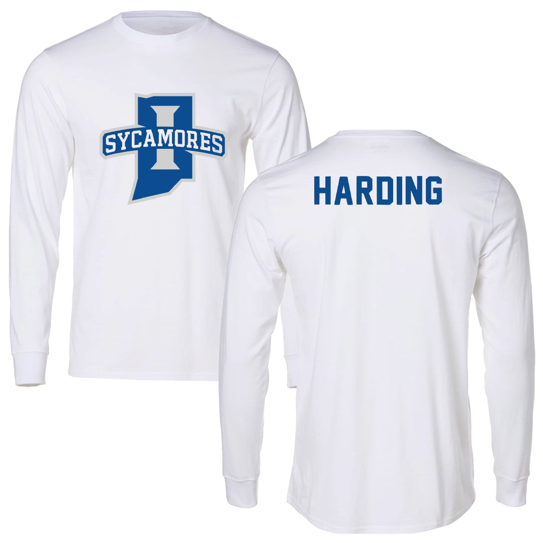 Indiana State University Basketball White Long Sleeve - Markus Harding