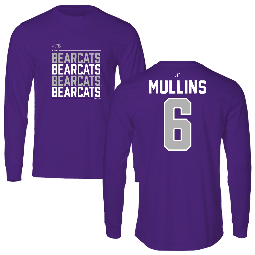Southwest Baptist University Football Purple General Long Sleeve - #6 Canaan Mullins