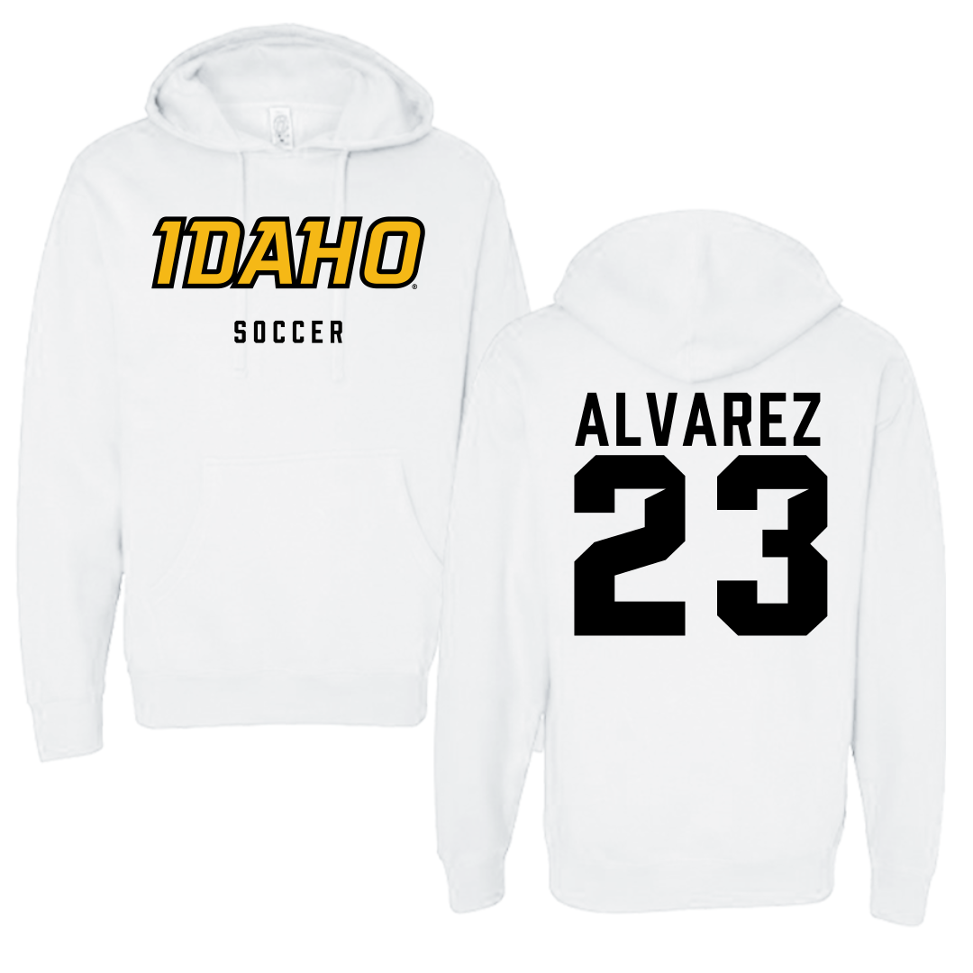 University of Idaho Soccer White Idaho Hoodie - #23 Naomi Alvarez