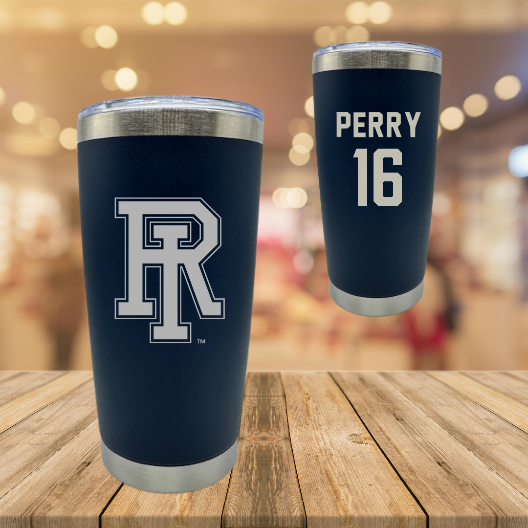 University of Rhode Island Baseball Navy Stainless Steel Tumbler - #16 Braeden Perry