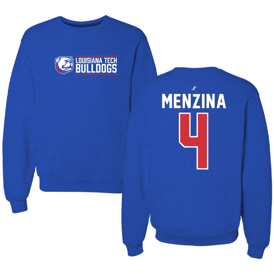 Louisiana Tech University Softball Blue General Crewneck - #4 Lauren Menzina