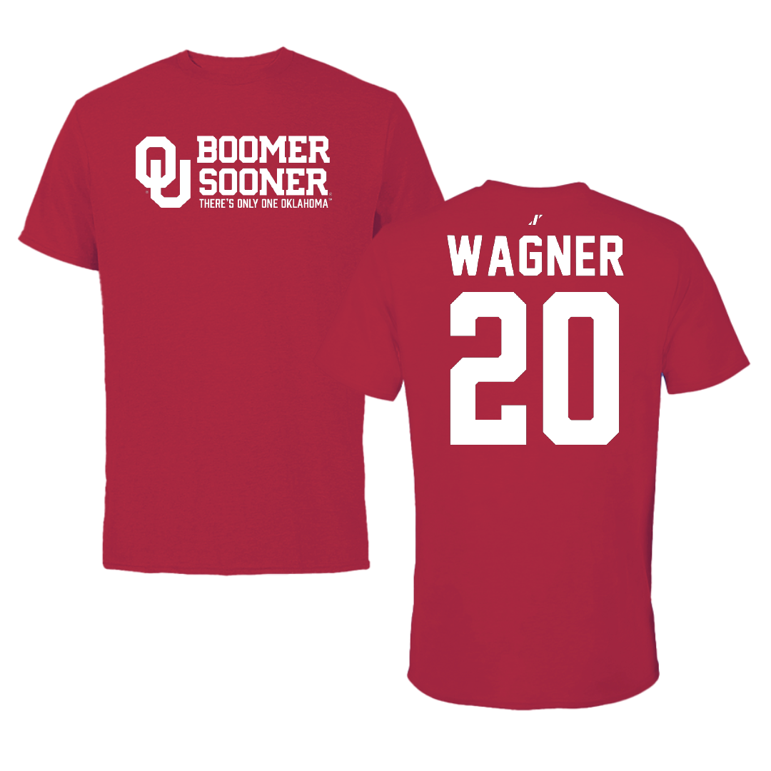 University of Oklahoma Soccer Crimson General Tee - #20 Chelsea Wagner