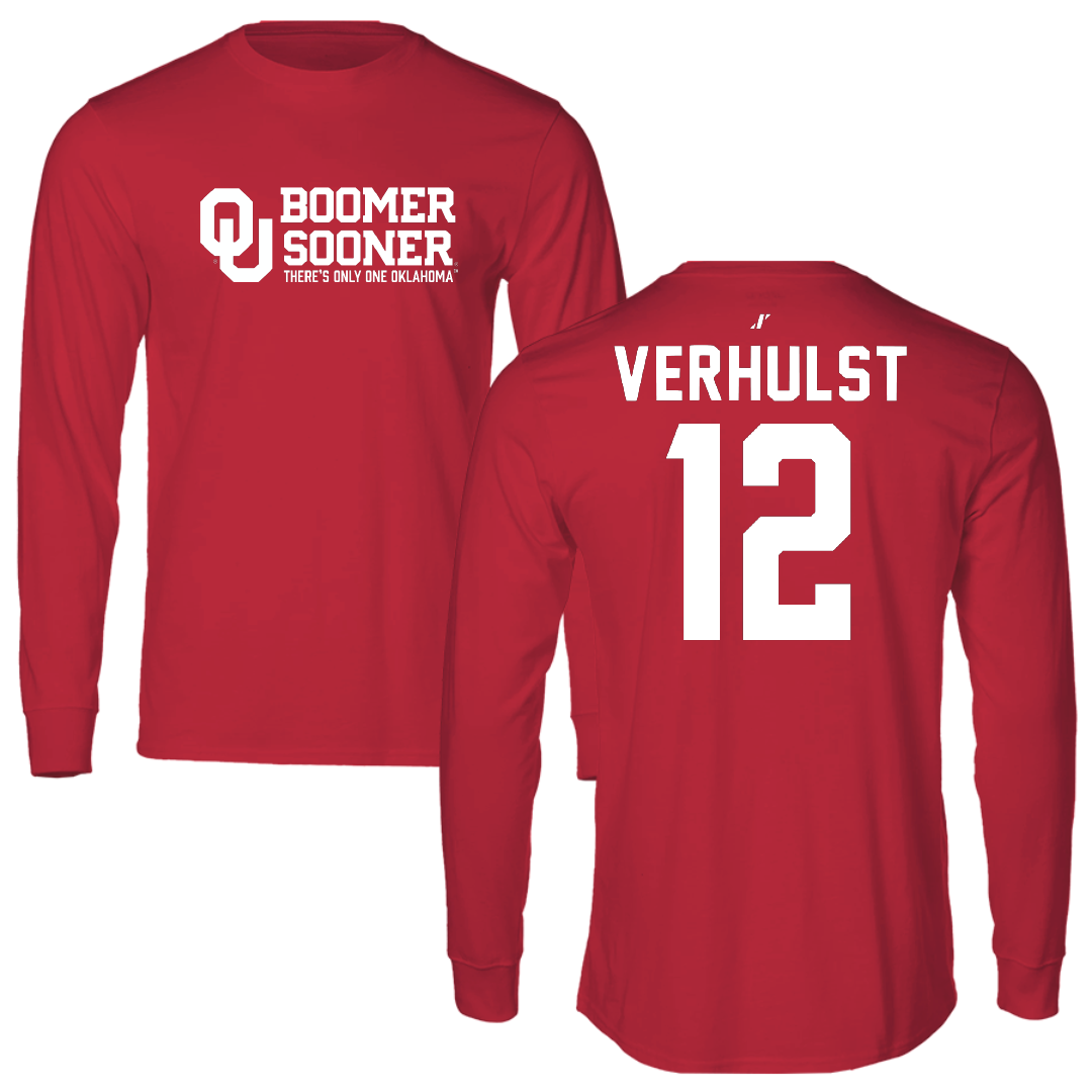 University of Oklahoma Basketball Crimson General Long Sleeve - #12 Payton Verhulst