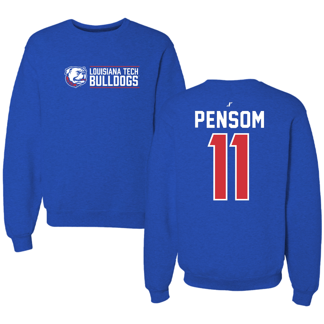 Louisiana Tech University Soccer Blue General Crewneck - #11 Madison Pensom