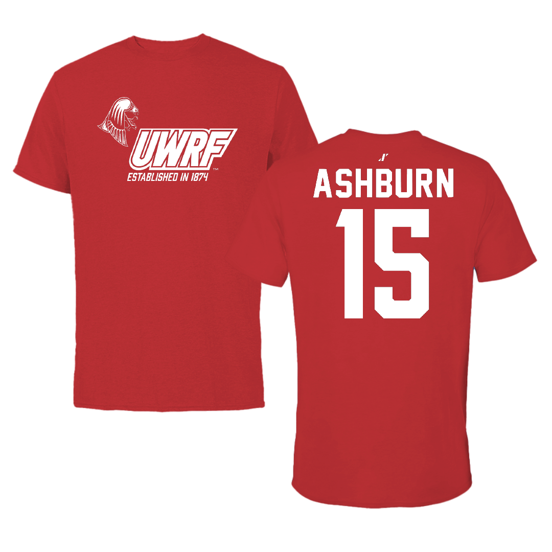 University of Wisconsin-River Falls Basketball Red General Performance Tee - #15 Riley Ashburn