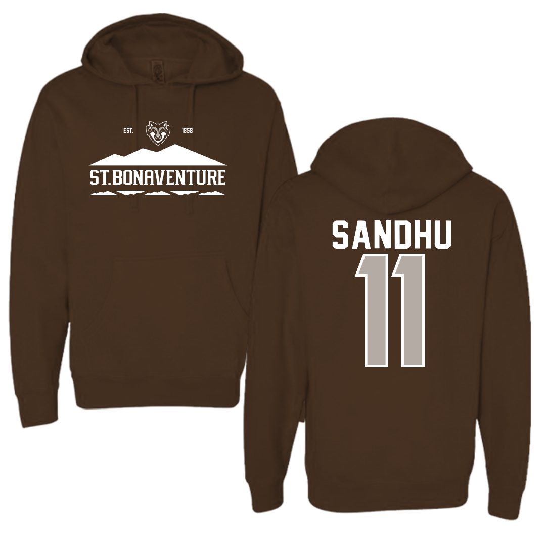 St. Bonaventure University Soccer Brown General Hoodie - #11 Ishana Sandhu