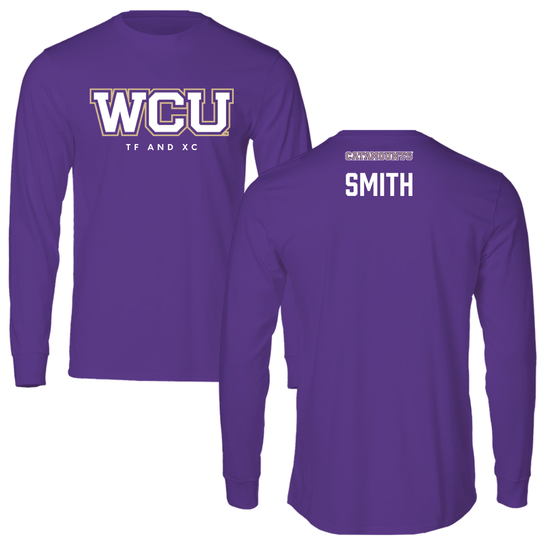 Western Carolina University TF and XC Royal Purple Performance Long Sleeve - Jasmine Smith