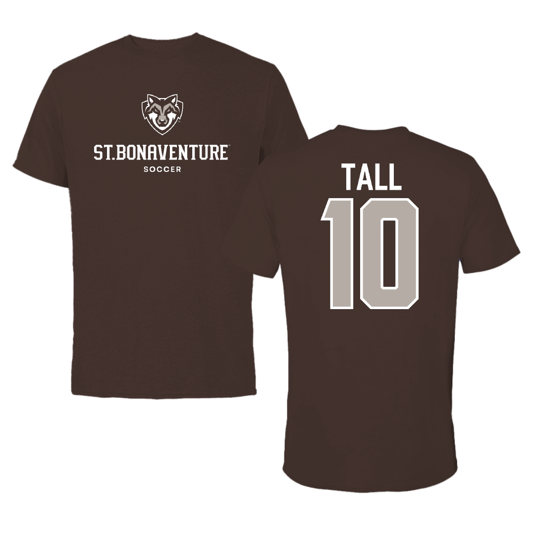 St. Bonaventure University Soccer Brown Bonnies Tee - #10 Mo Tall