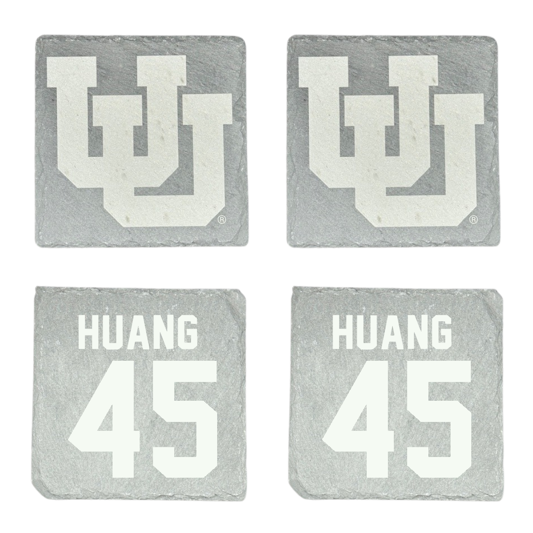 University of Utah Basketball Stone Coaster (4 Pack)  - #45 Jerry Huang