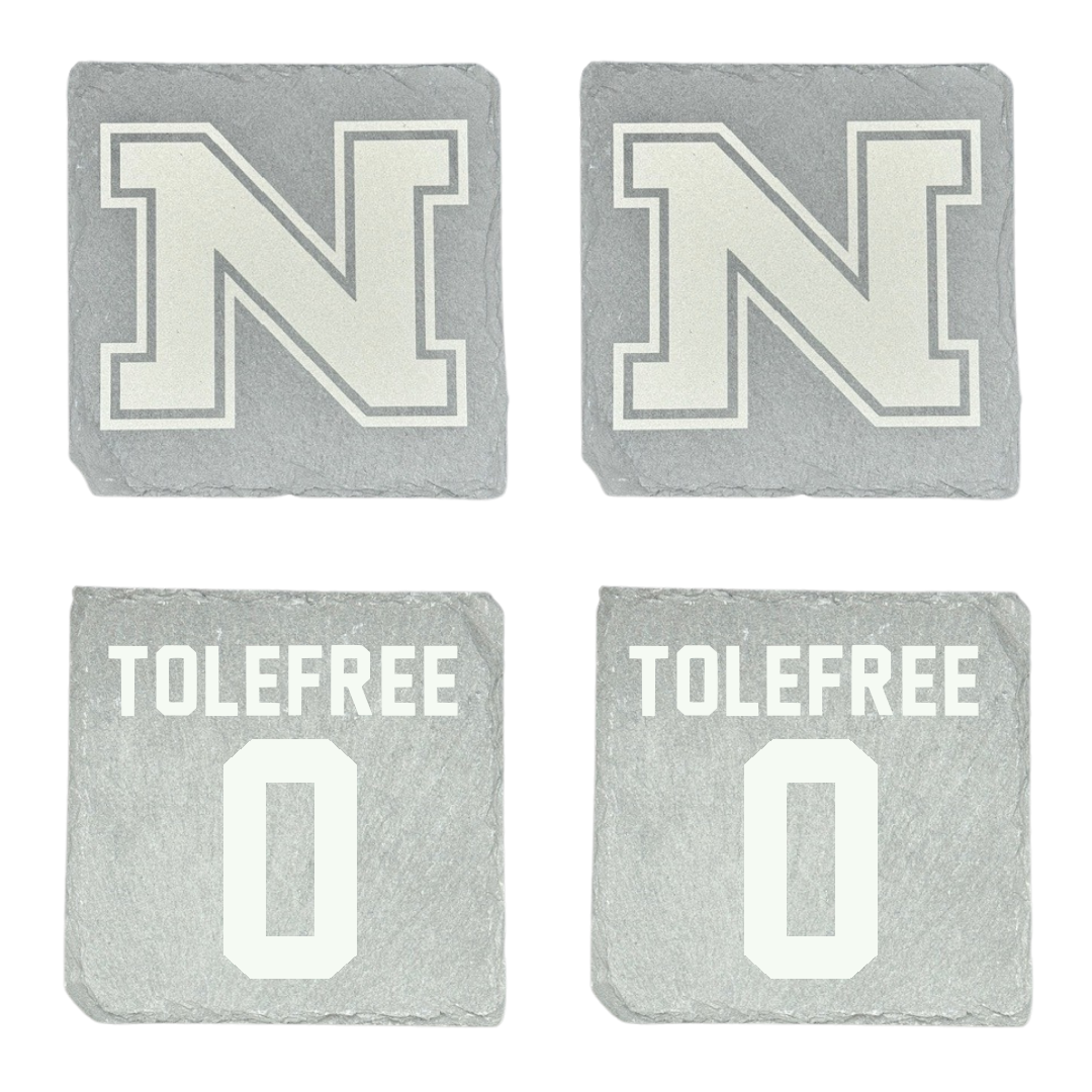 Northern Michigan University Basketball Stone Coaster (4 Pack)  - #0 Najashi Tolefree