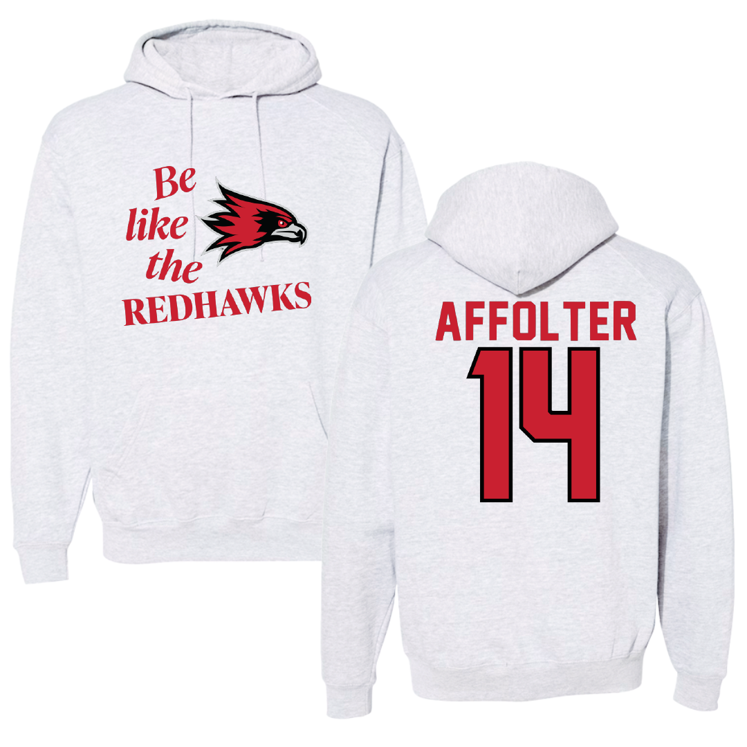 Southeast Missouri State University Softball Light Gray Be Like Us Hoodie - #14 Brittany Affolter