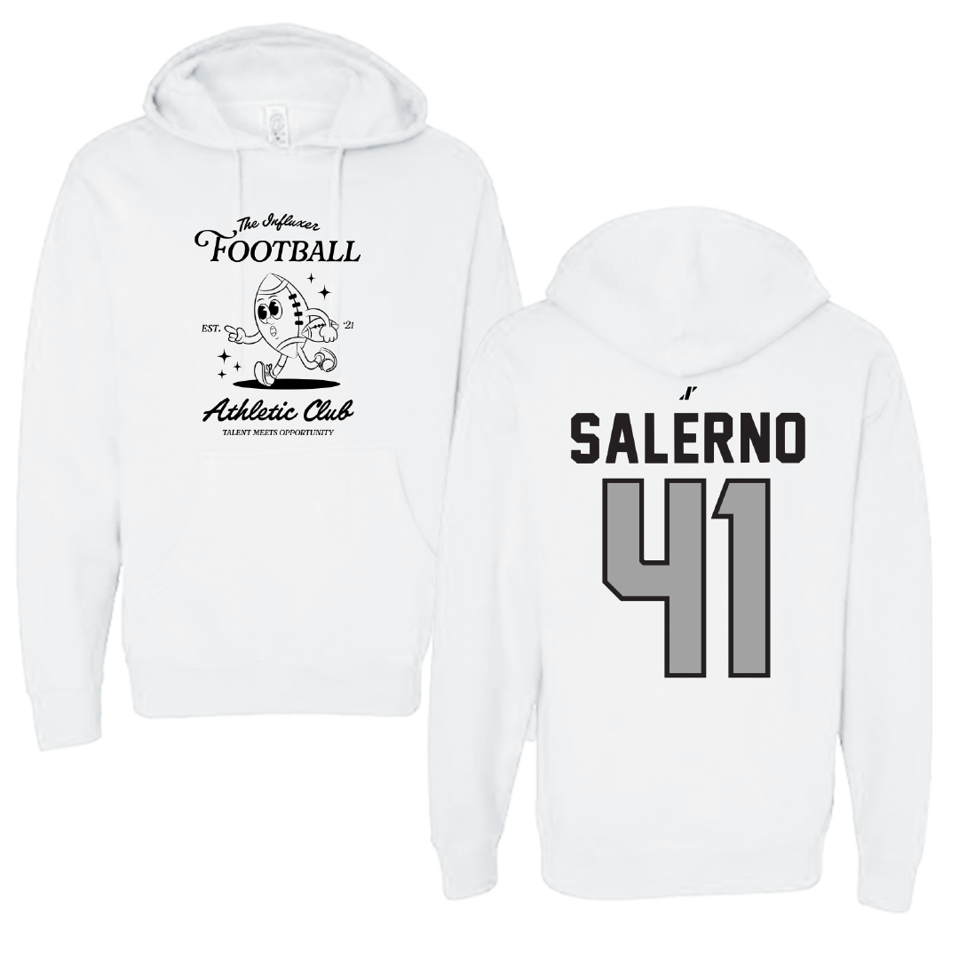 Football White Influxer Athletic Club Hoodie - #41 Avery Salerno