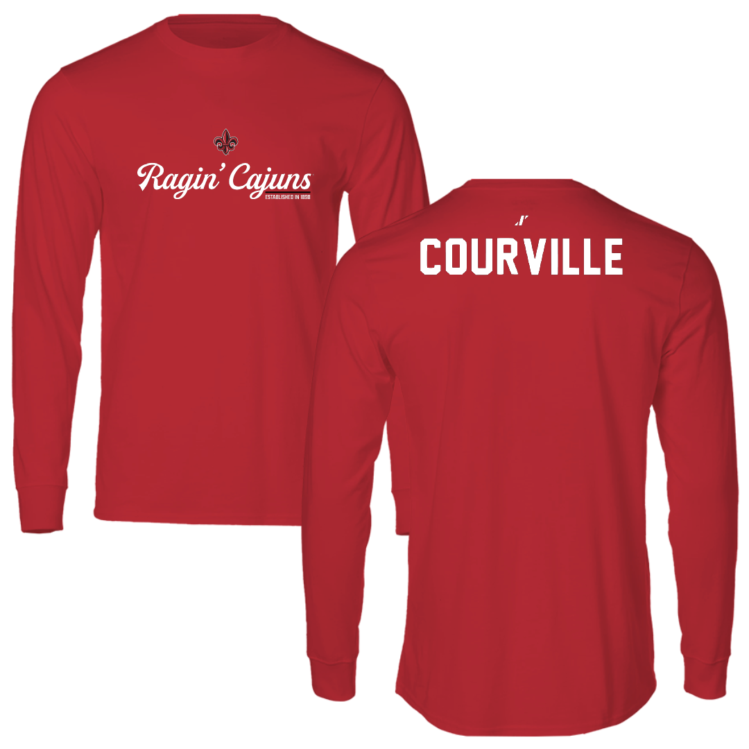 University of Louisiana at Lafayette TF and XC Red General Performance Long Sleeve - Juliana Courville