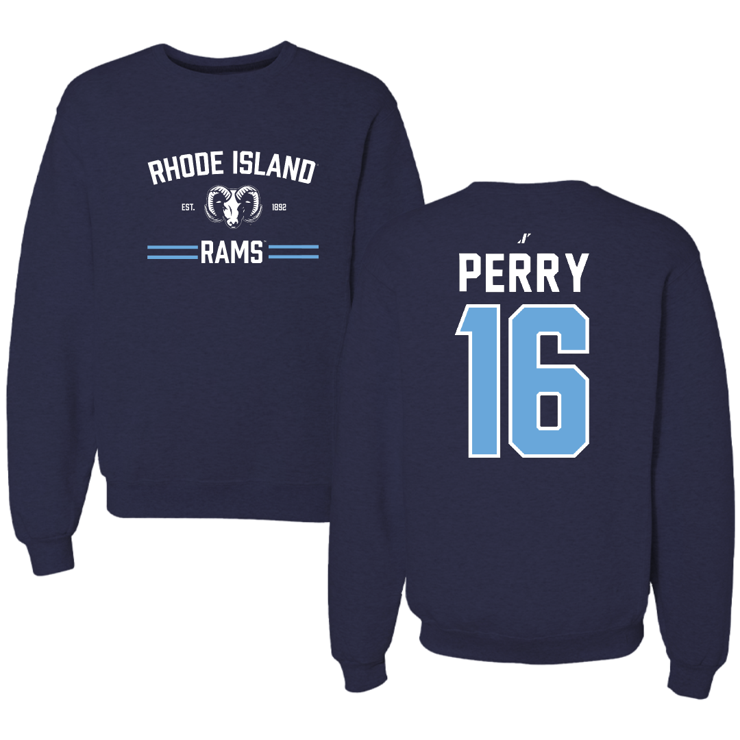 University of Rhode Island Baseball Navy General Crewneck - #16 Braeden Perry