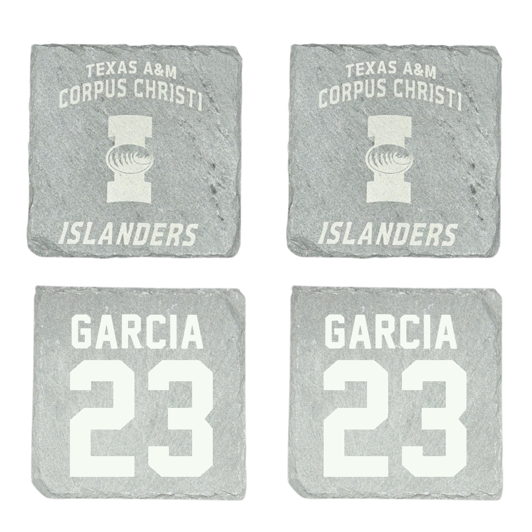 Texas A&M University-Corpus Christi Softball Stone Coaster (4 Pack)  - #23 Juliana A. Garcia