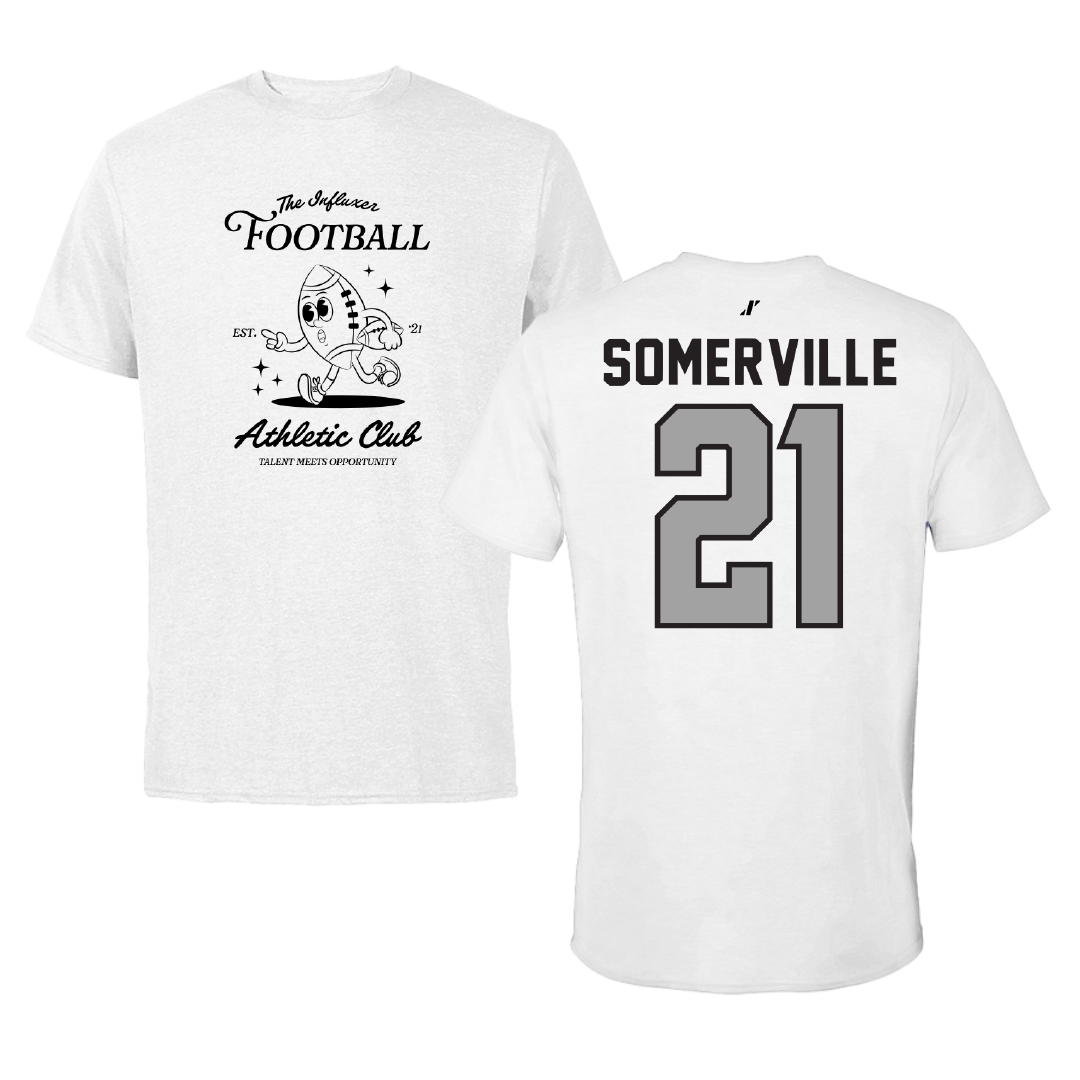 Football White Influxer Athletic Club Tee - #21 Jamari Somerville