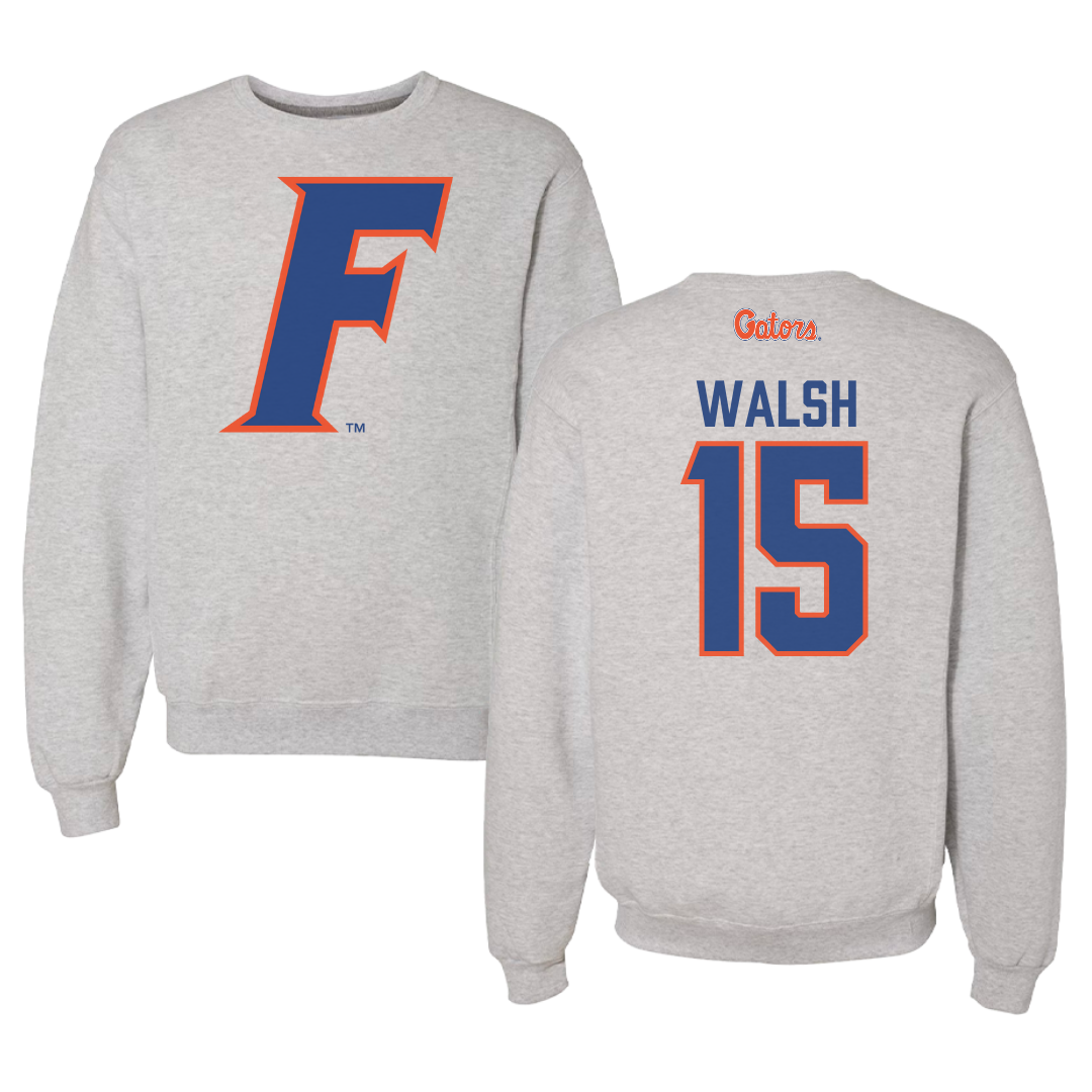 University of Florida Softball Gray Crewneck - #15 Reagan Walsh