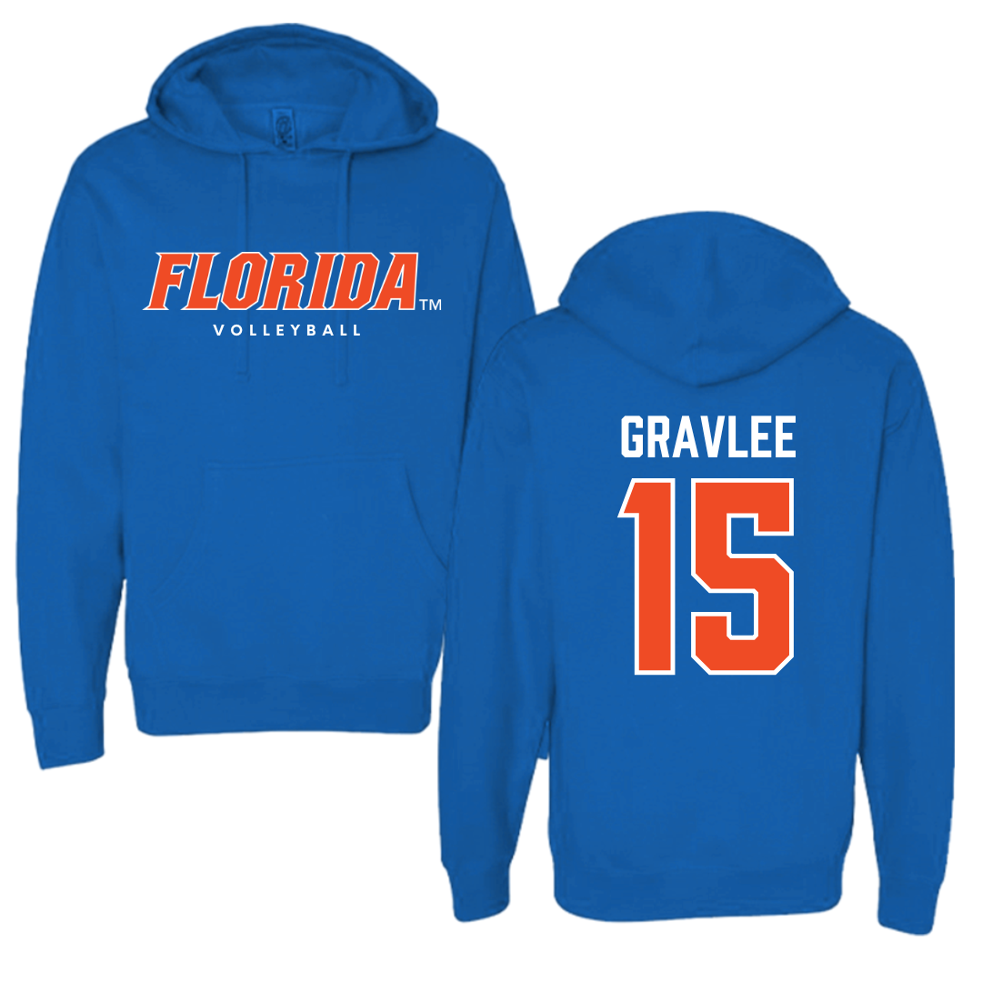 University of Florida Volleyball Royal Blue Hoodie - #15 Madi Gravlee