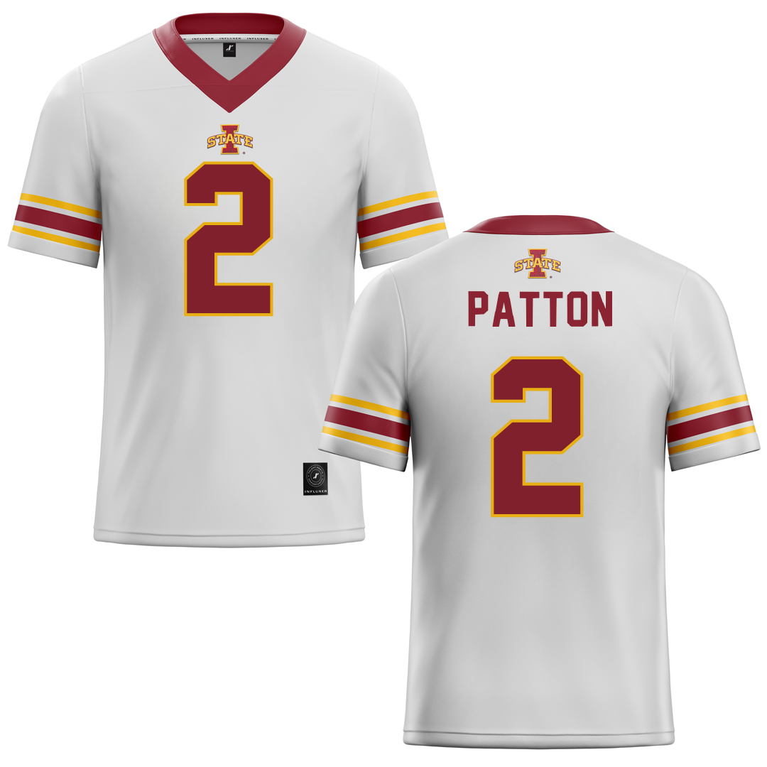 Iowa State University White Football Jersey - #2 Jamison Patton
