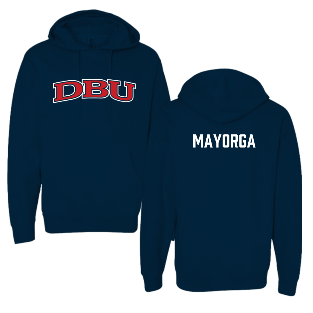 Dallas Baptist University Tennis Navy Hoodie - Edgar Mayorga