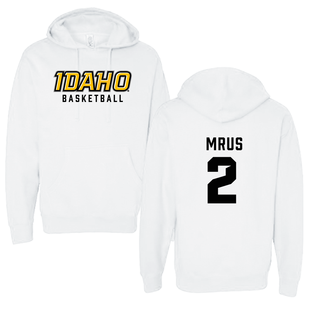 University of Idaho Basketball White Idaho Hoodie - #2 Tyler Mrus