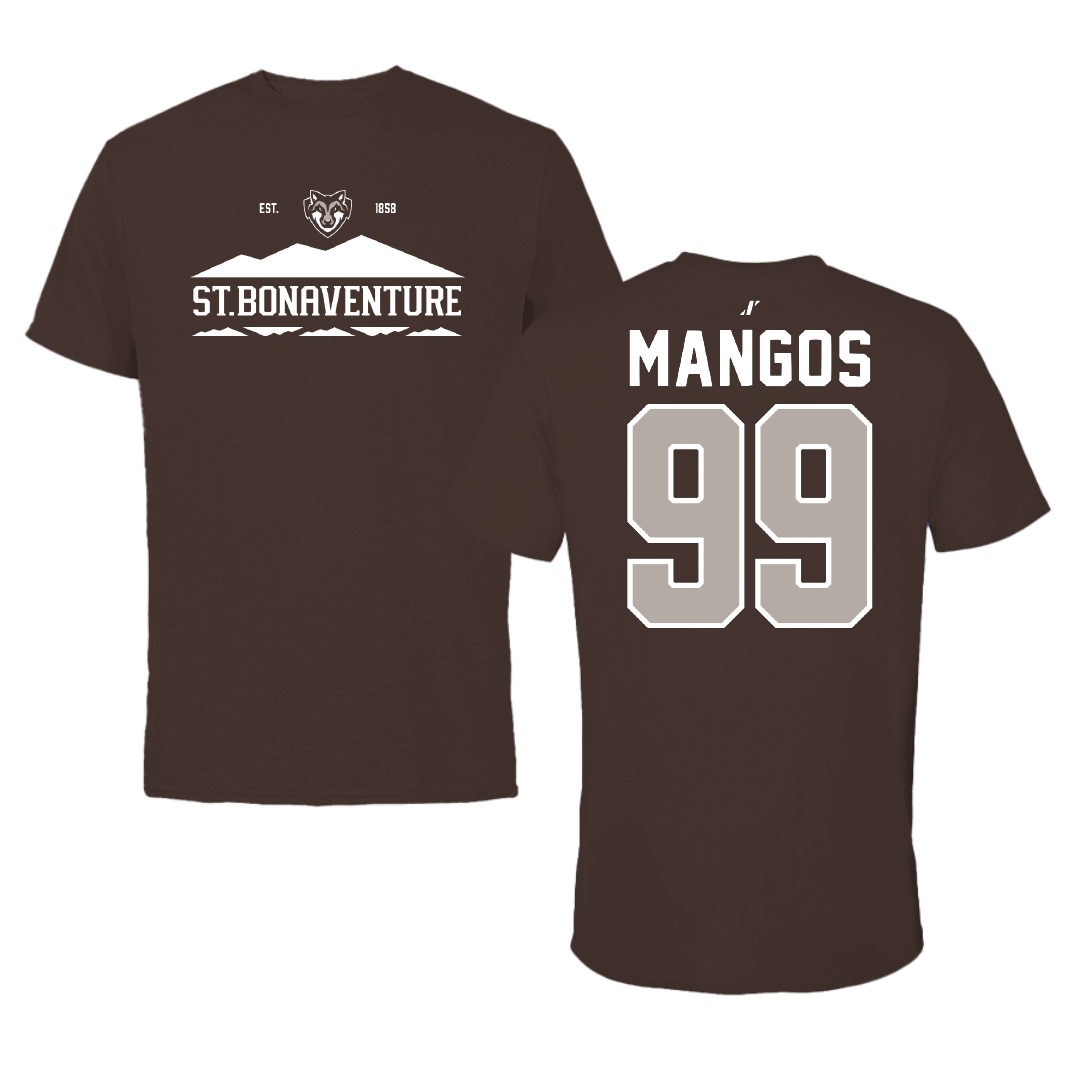 St. Bonaventure University Softball Brown General Tee - #99 Reagan Mangos