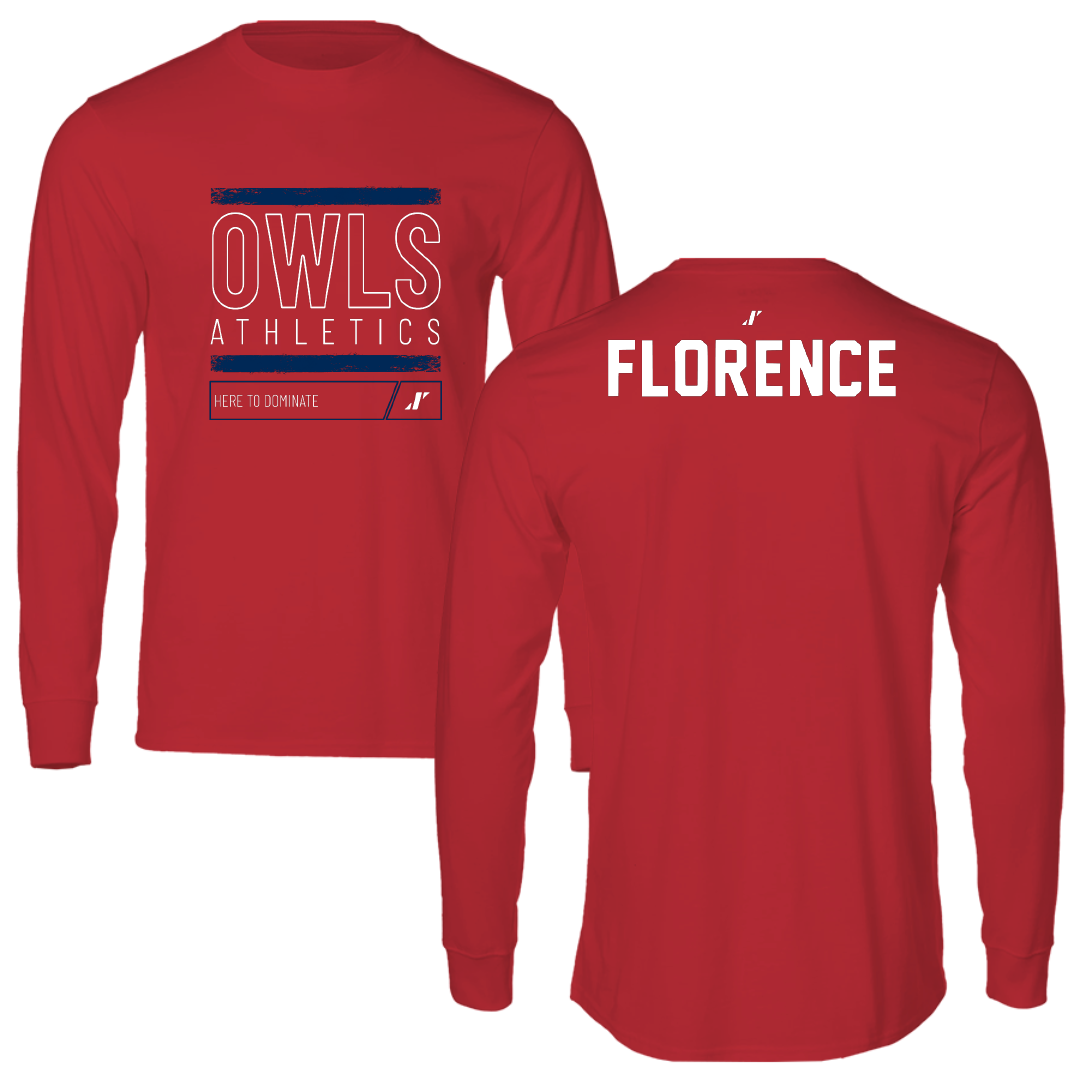 Florida Atlantic University Golf Red Dominate Long Sleeve - Olivia Florence