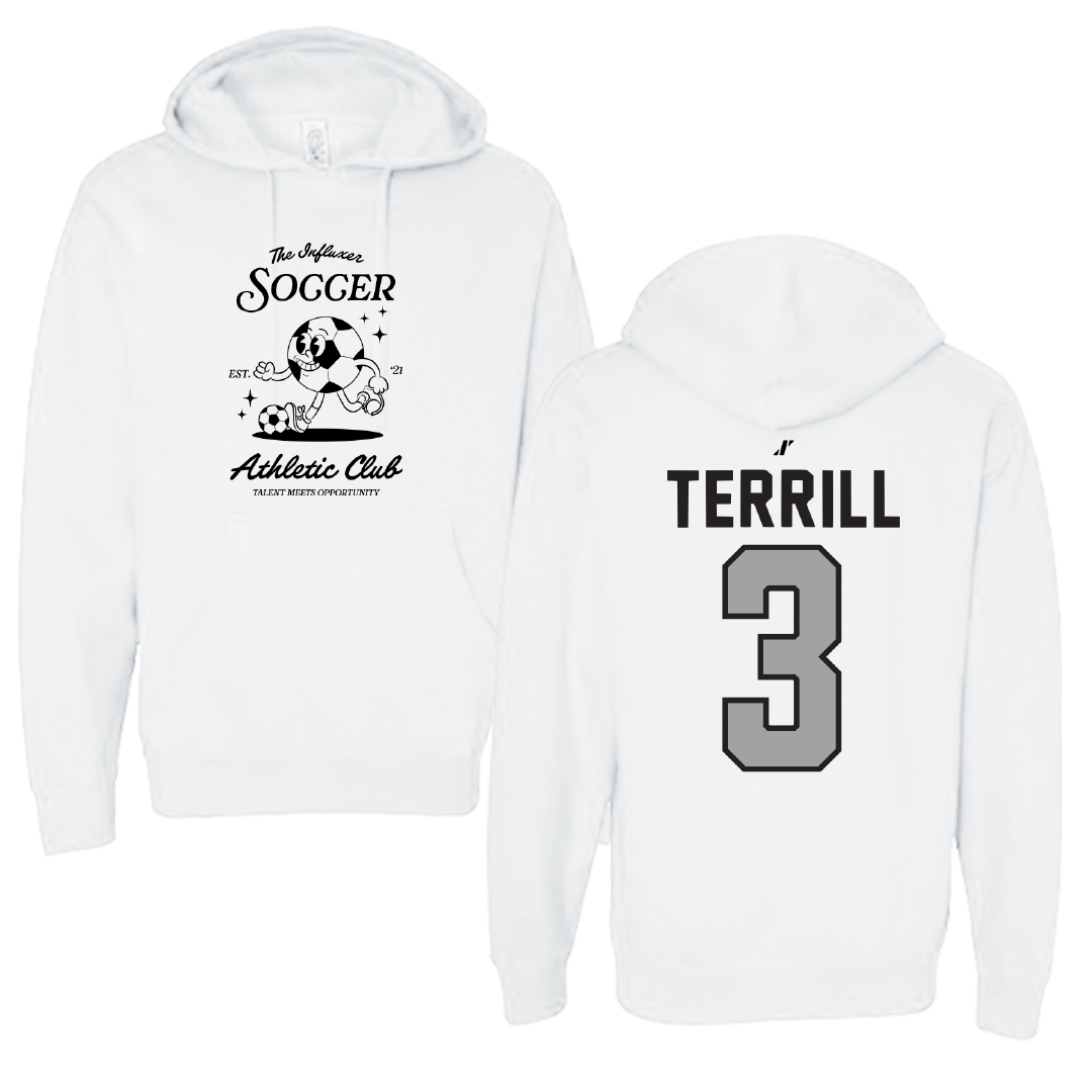 Soccer White Influxer Athletic Club Hoodie - #3 Grace Terrill