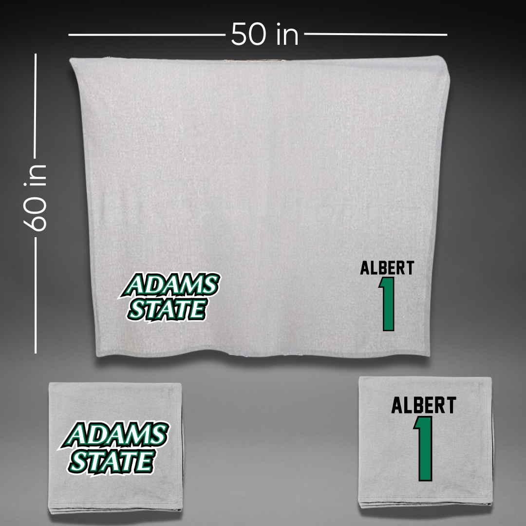 Adams State University Soccer Gray Blanket - #1 Lianna Albert