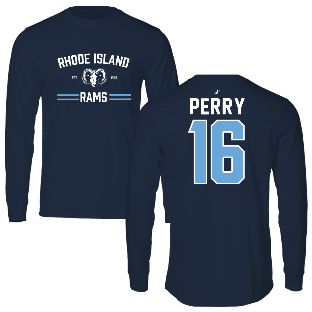 University of Rhode Island Baseball Navy General Long Sleeve - #16 Braeden Perry