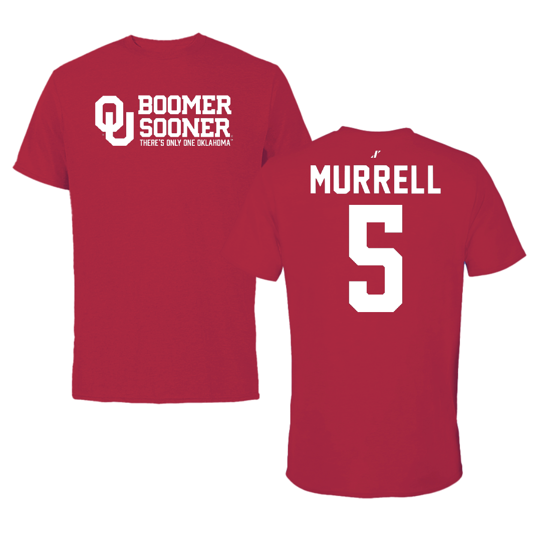 University of Oklahoma Soccer Crimson General Tee - #5 Hadley Murrell