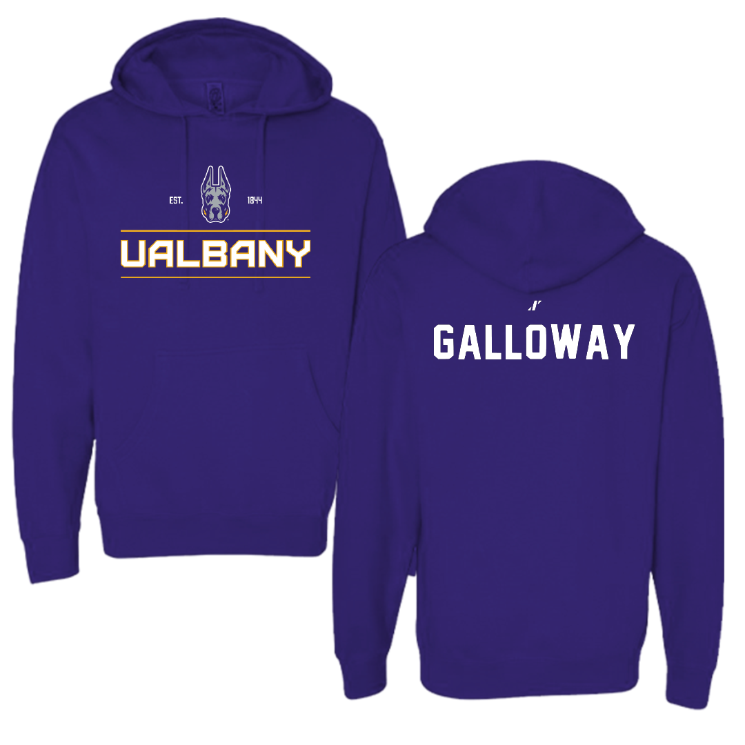 University at Albany TF and XC Purple General Hoodie - Toni Galloway