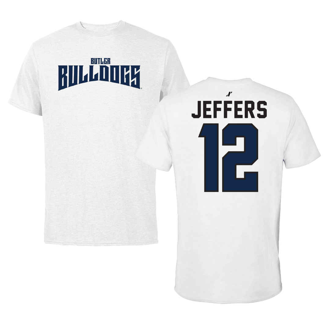 Butler University Basketball White Classic Performance Tee - #12 Chloe Jeffers