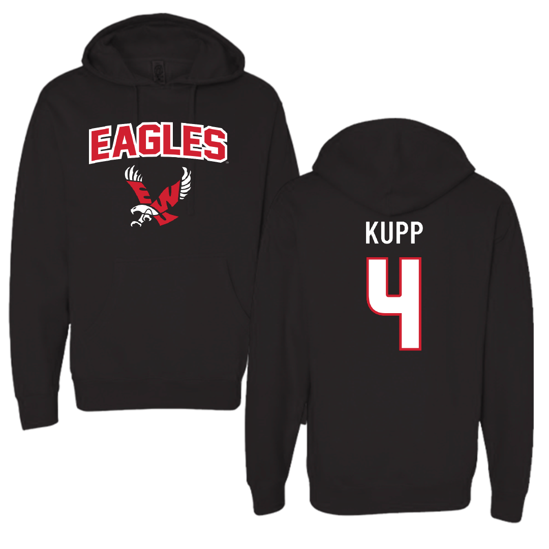 Eastern Washington University Soccer Black Hoodie - #4 Katrina Kupp