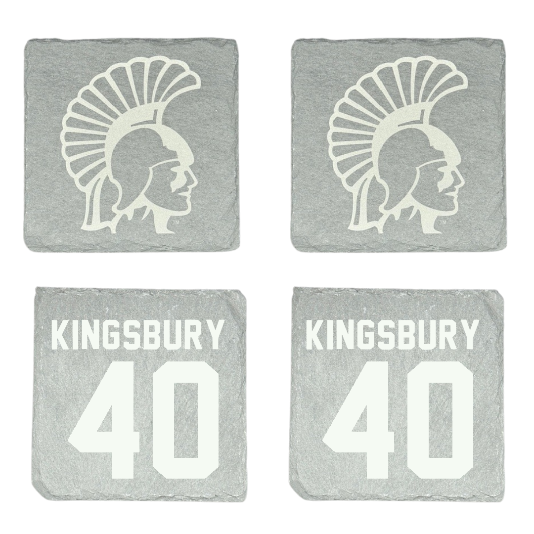 Winona State University Football Stone Coaster (4 Pack)  - #40 Ben Kingsbury