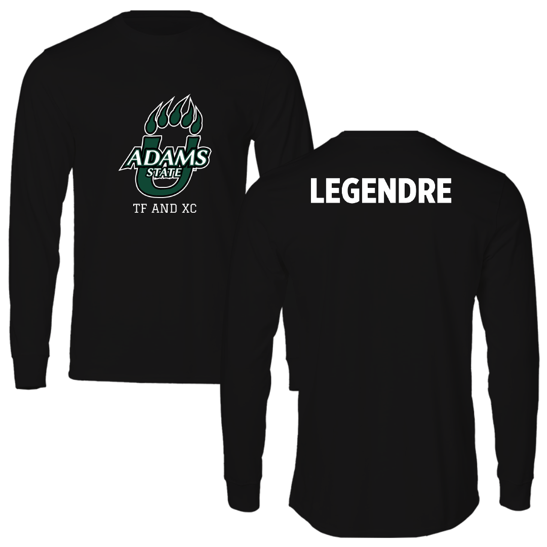 Adams State University TF and XC Black State Performance Long Sleeve - Romain Legendre
