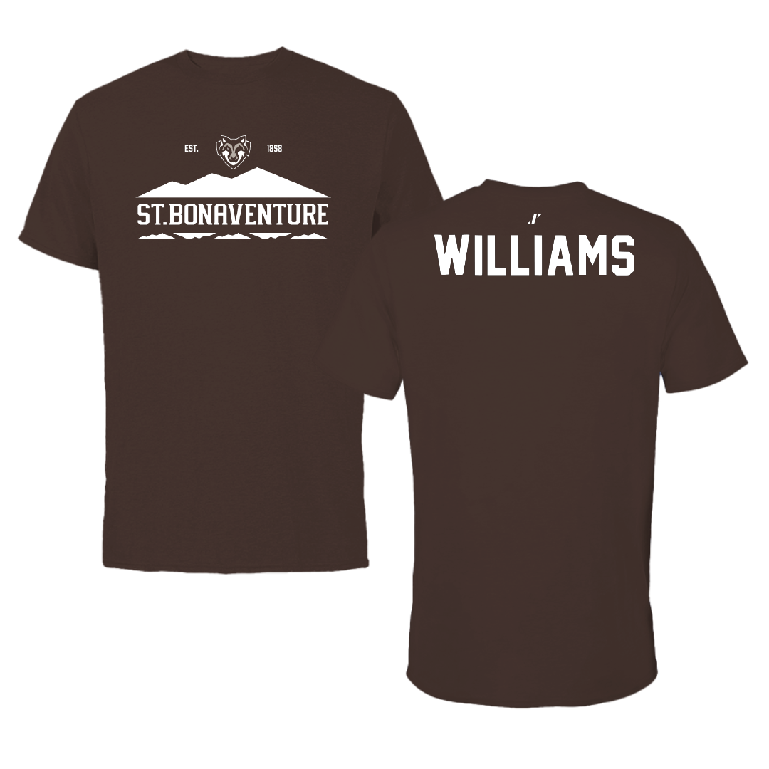 St. Bonaventure University Golf Brown General Tee - Gabe Williams