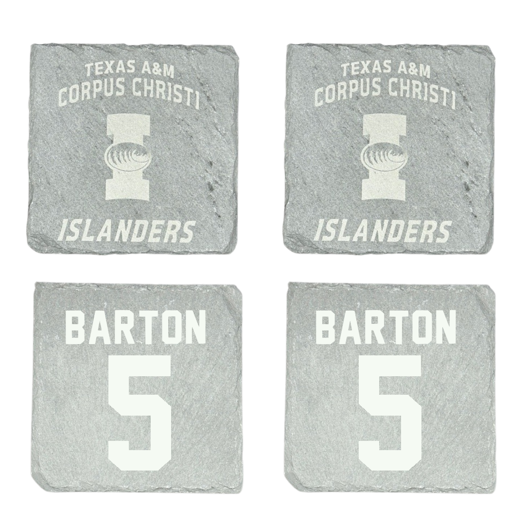 Texas A&M University-Corpus Christi Soccer Stone Coaster (4 Pack)  - #5 Emmie Barton
