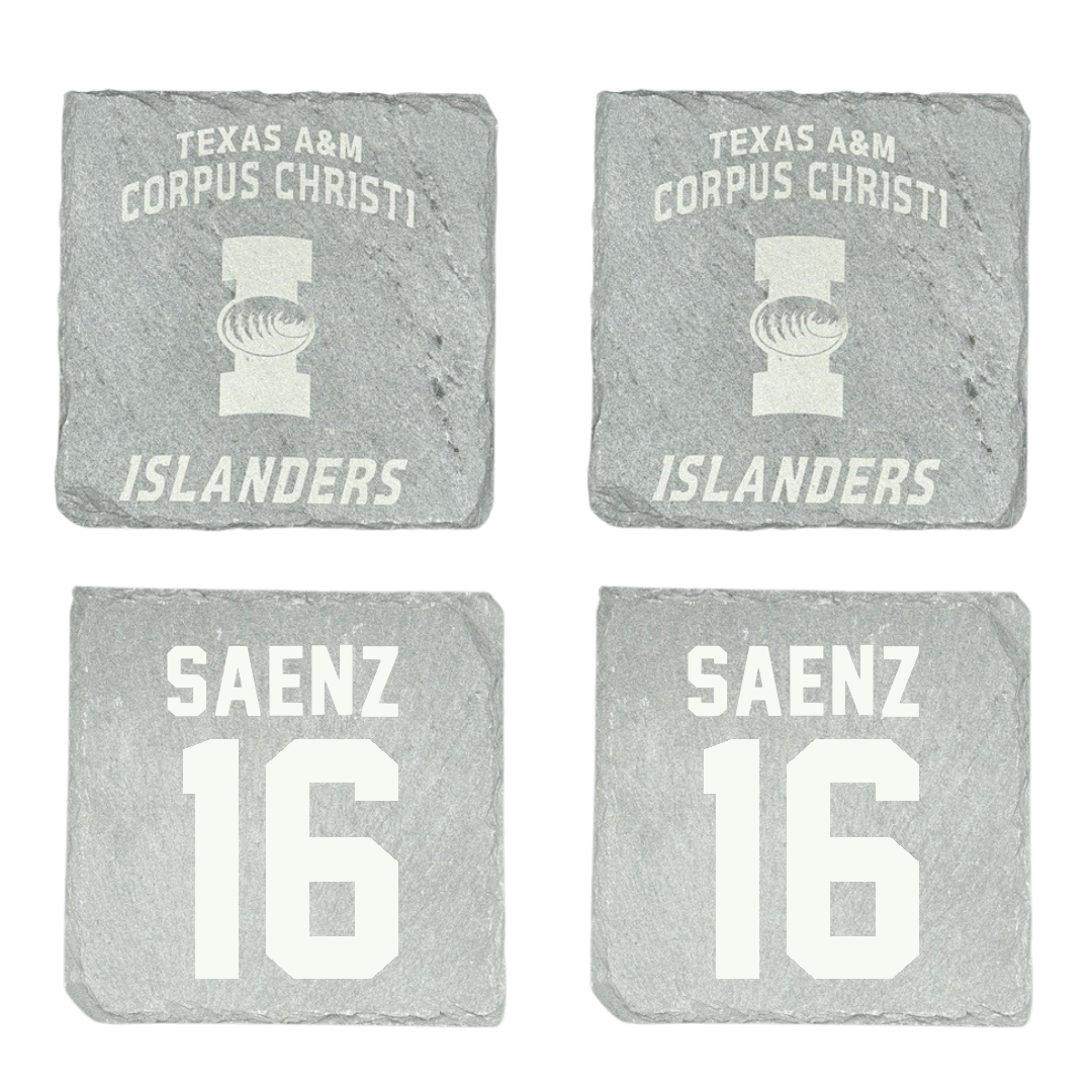 Texas A&M University-Corpus Christi Softball Stone Coaster (4 Pack)  - #16 Ariella Saenz