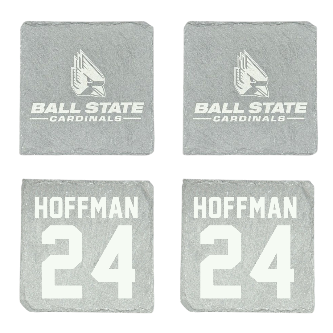 Ball State University Softball Stone Coaster (4 Pack)  - #24 Jessica Hoffman