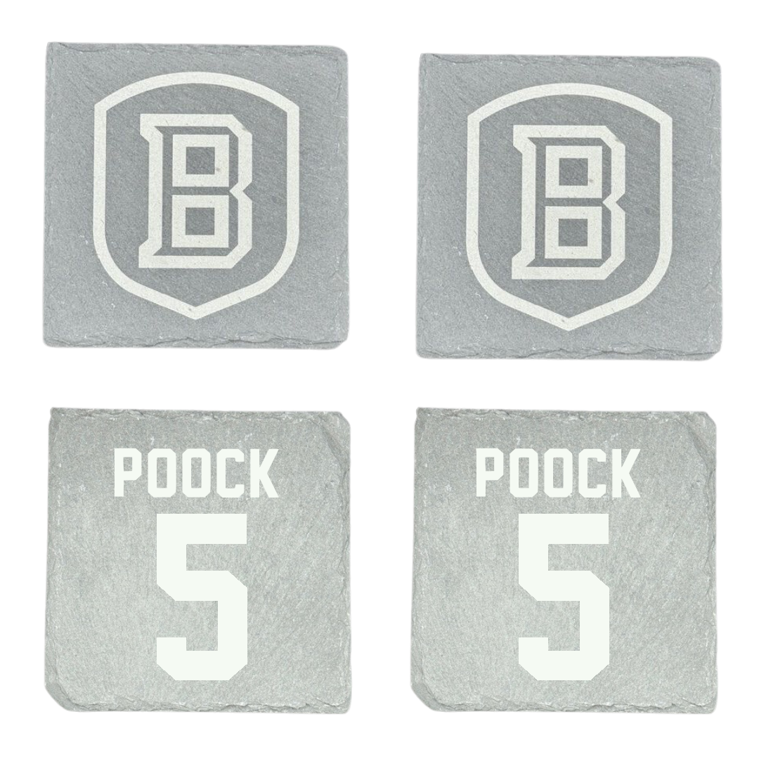 Bradley University Basketball Stone Coaster (4 Pack)  - #5 Halli Poock