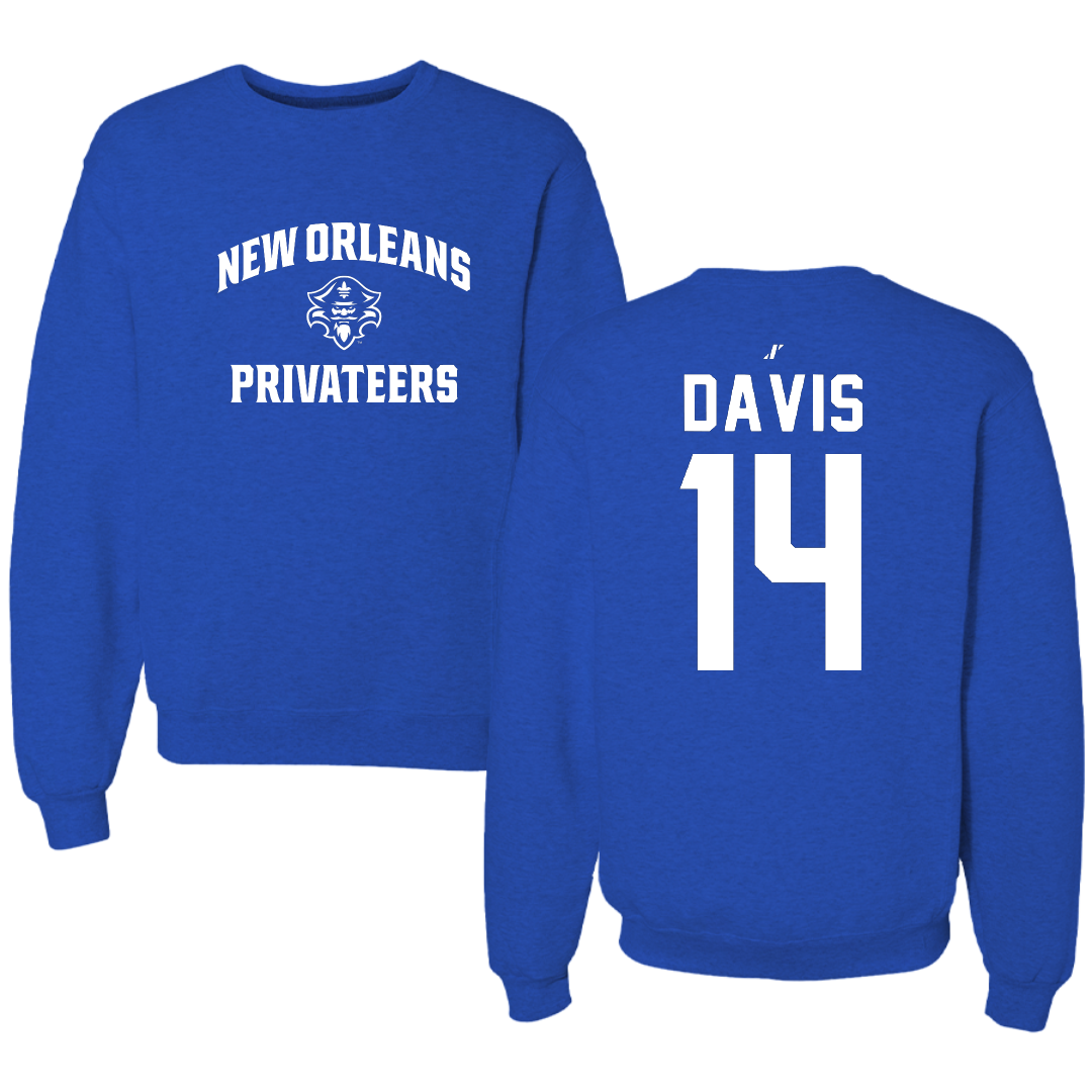 University of New Orleans Basketball Blue General Crewneck - #14 Kyla Davis