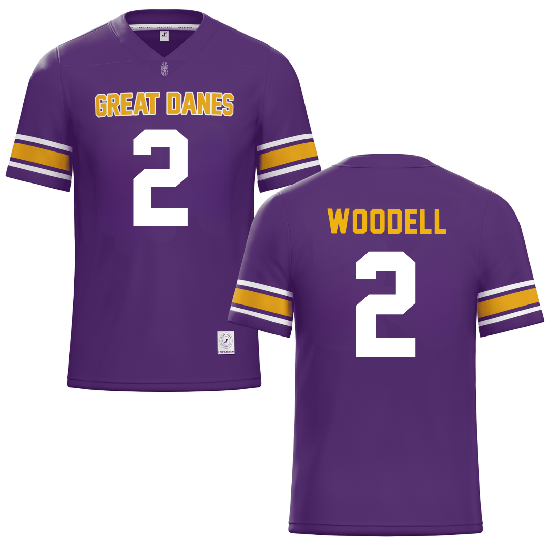 University at Albany Purple Football Jersey - #2 Griffin Woodell