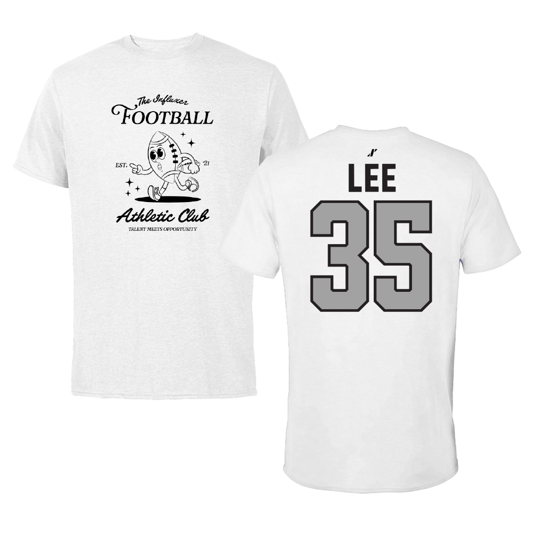 Football White Influxer Athletic Club Tee - #35 Ethan Lee